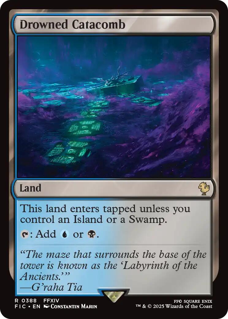 Drowned Catacomb (Surge Foil) [FINAL FANTASY Commander] | Exor Games Dartmouth