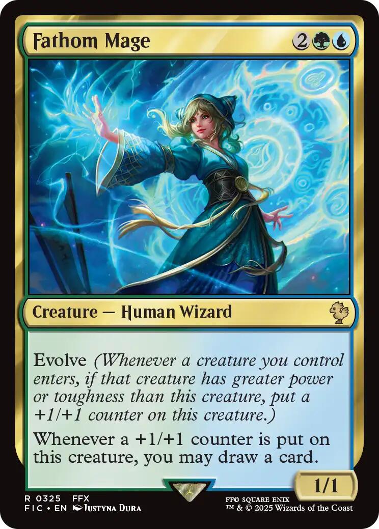 Fathom Mage (Surge Foil) [FINAL FANTASY Commander] | Exor Games Dartmouth