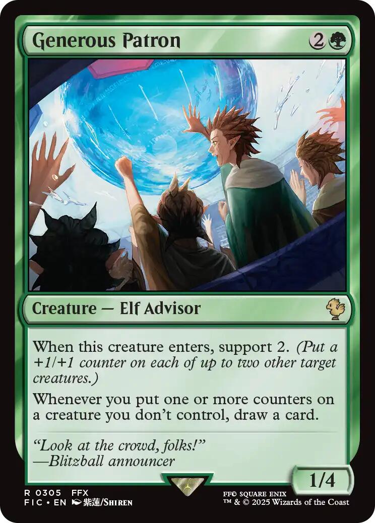 Generous Patron (Surge Foil) [FINAL FANTASY Commander] | Exor Games Dartmouth