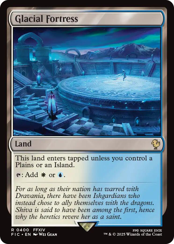 Glacial Fortress (Surge Foil) [FINAL FANTASY Commander] | Exor Games Dartmouth