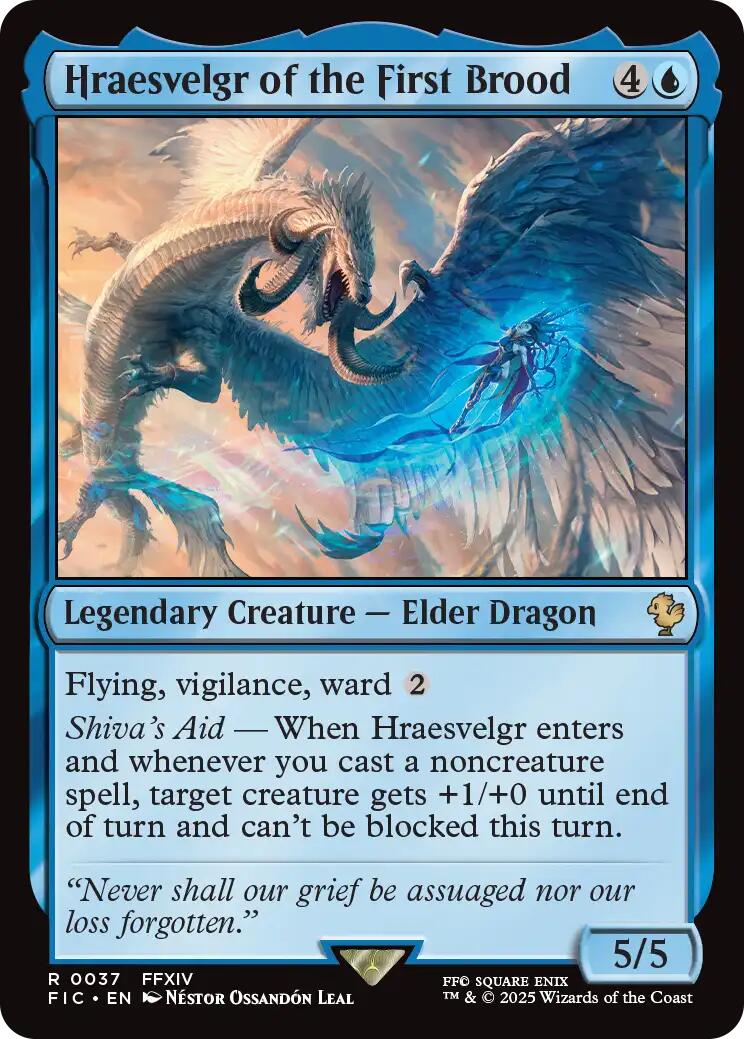 Hraesvelgr of the First Brood (Surge Foil) [FINAL FANTASY Commander] | Exor Games Dartmouth
