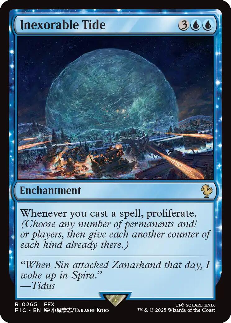 Inexorable Tide (Surge Foil) [FINAL FANTASY Commander] | Exor Games Dartmouth