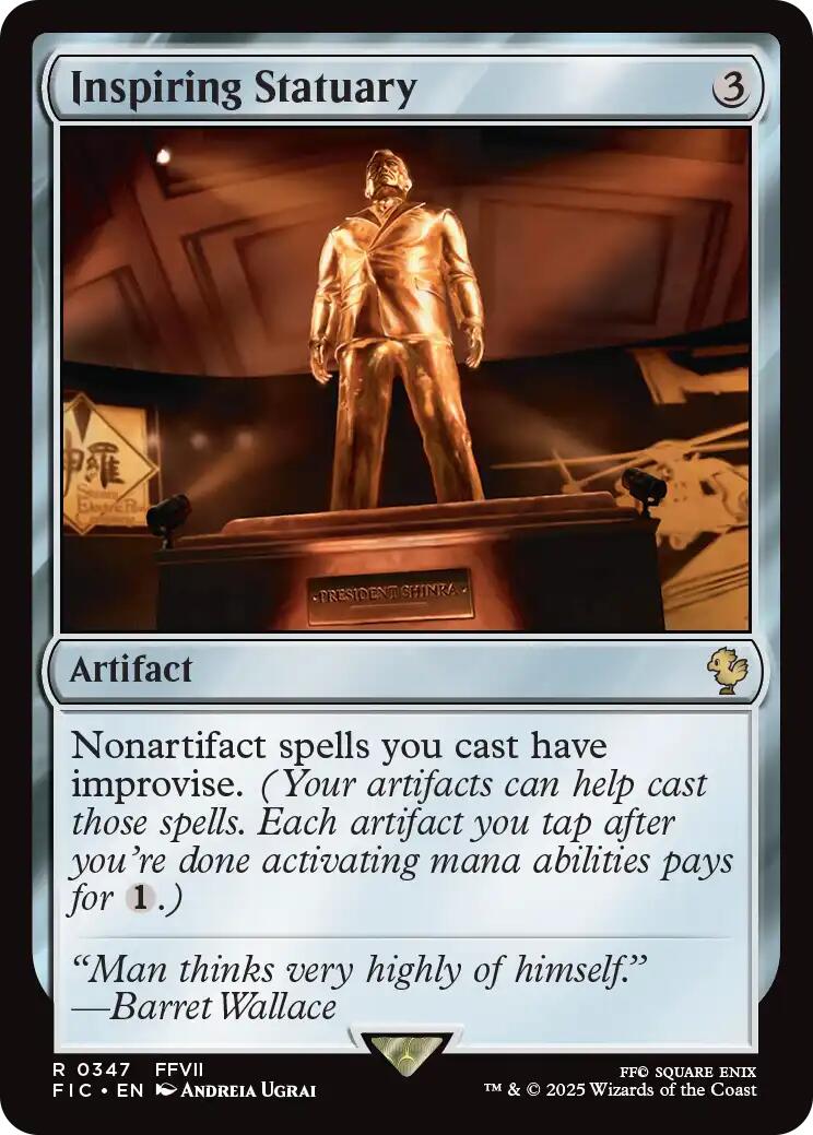 Inspiring Statuary (Surge Foil) [FINAL FANTASY Commander] | Exor Games Dartmouth