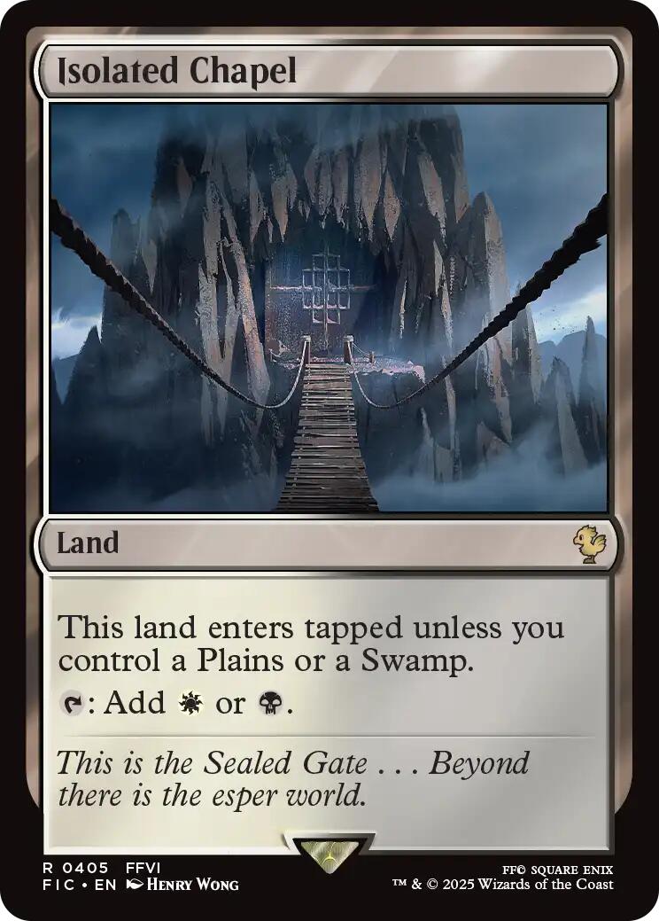 Isolated Chapel (Surge Foil) [FINAL FANTASY Commander] | Exor Games Dartmouth