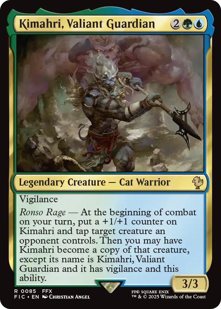 Kimahri, Valiant Guardian (Surge Foil) [FINAL FANTASY Commander] | Exor Games Dartmouth