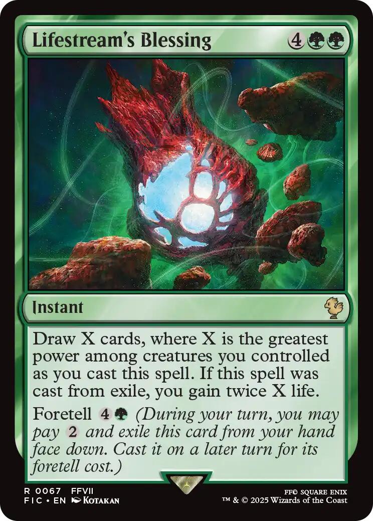 Lifestream's Blessing (Surge Foil) [FINAL FANTASY Commander] | Exor Games Dartmouth