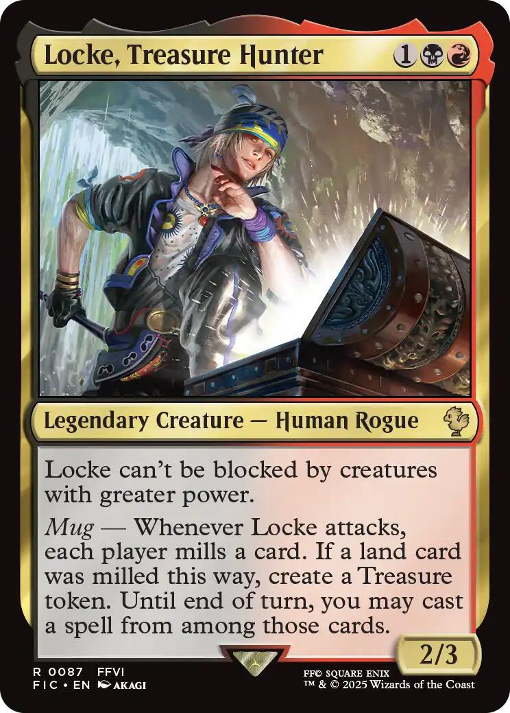 Locke, Treasure Hunter (Surge Foil) [FINAL FANTASY Commander] | Exor Games Dartmouth