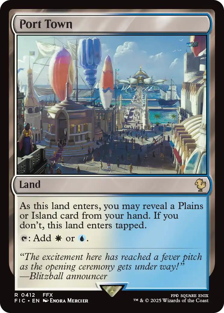 Port Town (Surge Foil) [FINAL FANTASY Commander] | Exor Games Dartmouth