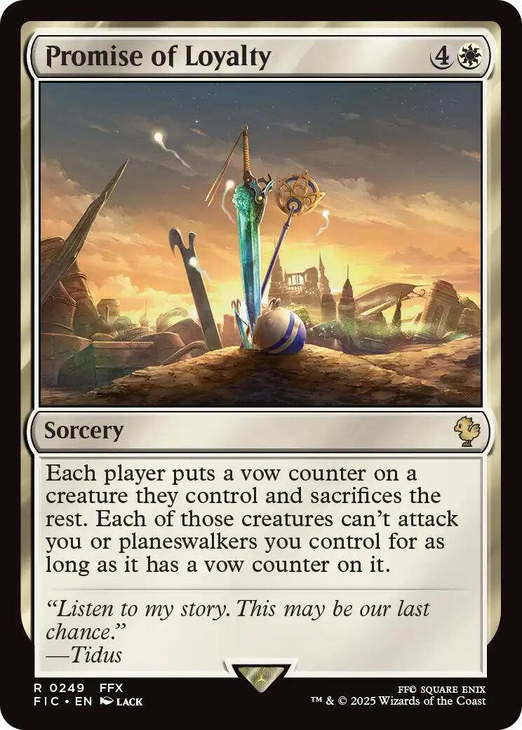 Promise of Loyalty (Surge Foil) [FINAL FANTASY Commander] | Exor Games Dartmouth