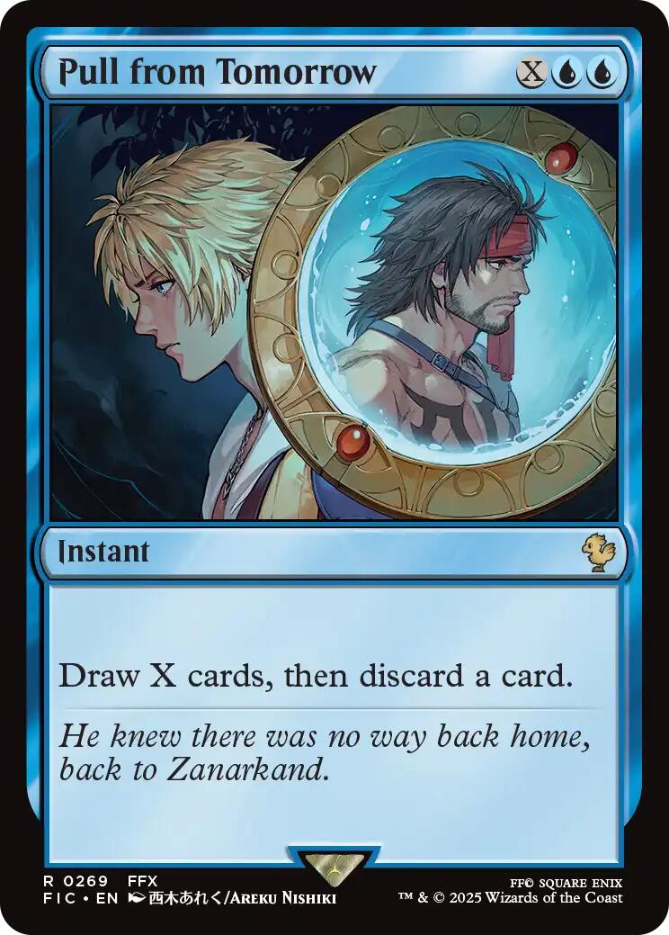 Pull from Tomorrow (Surge Foil) [FINAL FANTASY Commander] | Exor Games Dartmouth
