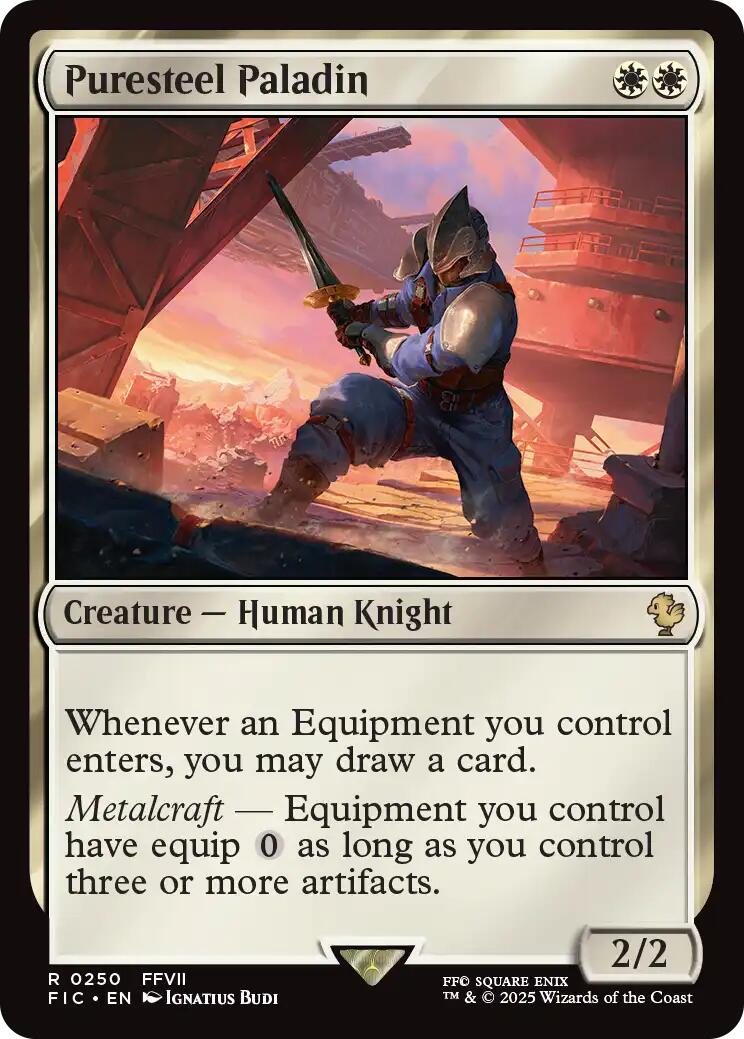 Puresteel Paladin (Surge Foil) [FINAL FANTASY Commander] | Exor Games Dartmouth