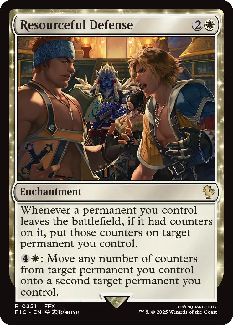 Resourceful Defense (Surge Foil) [FINAL FANTASY Commander] | Exor Games Dartmouth