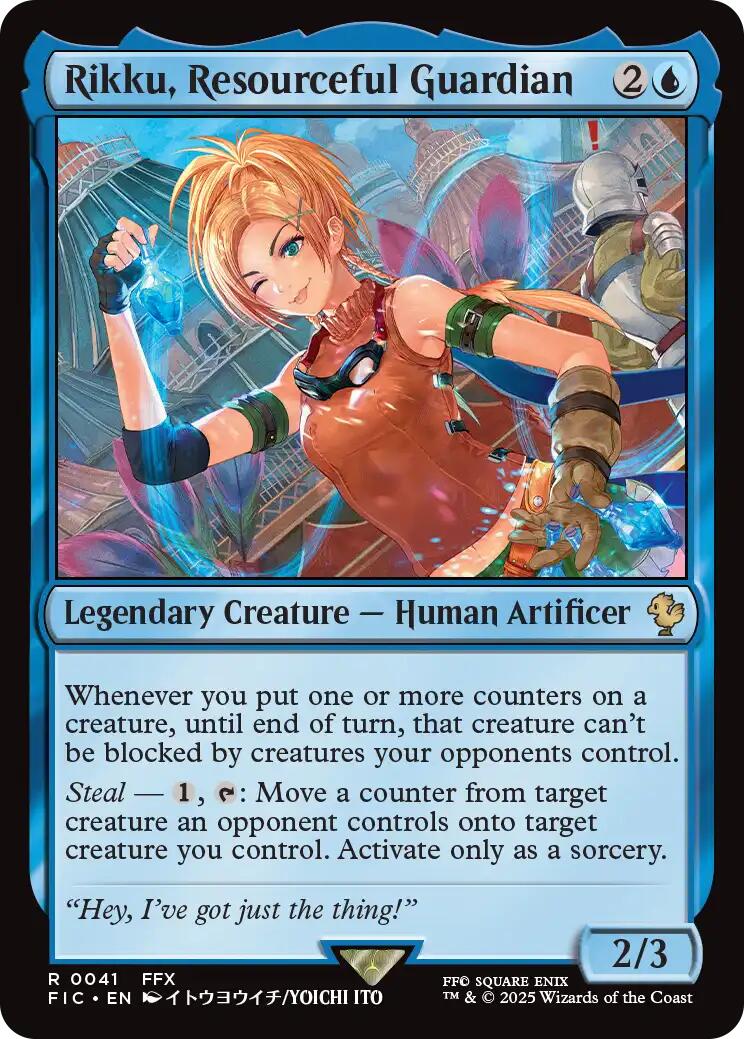 Rikku, Resourceful Guardian (Surge Foil) [FINAL FANTASY Commander] | Exor Games Dartmouth