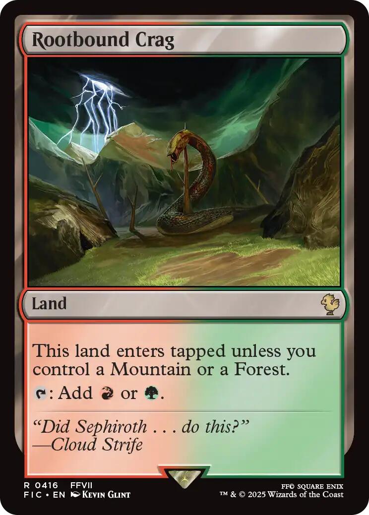 Rootbound Crag (Surge Foil) [FINAL FANTASY Commander] | Exor Games Dartmouth
