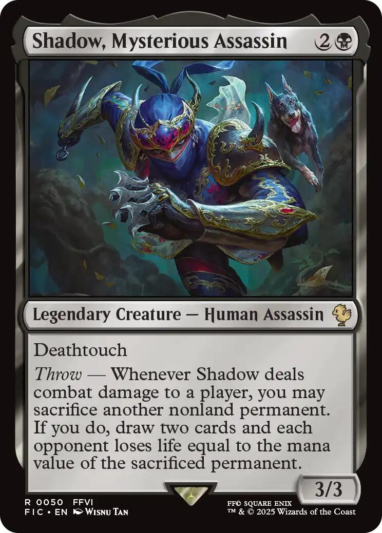 Shadow, Mysterious Assassin (Surge Foil) [FINAL FANTASY Commander] | Exor Games Dartmouth