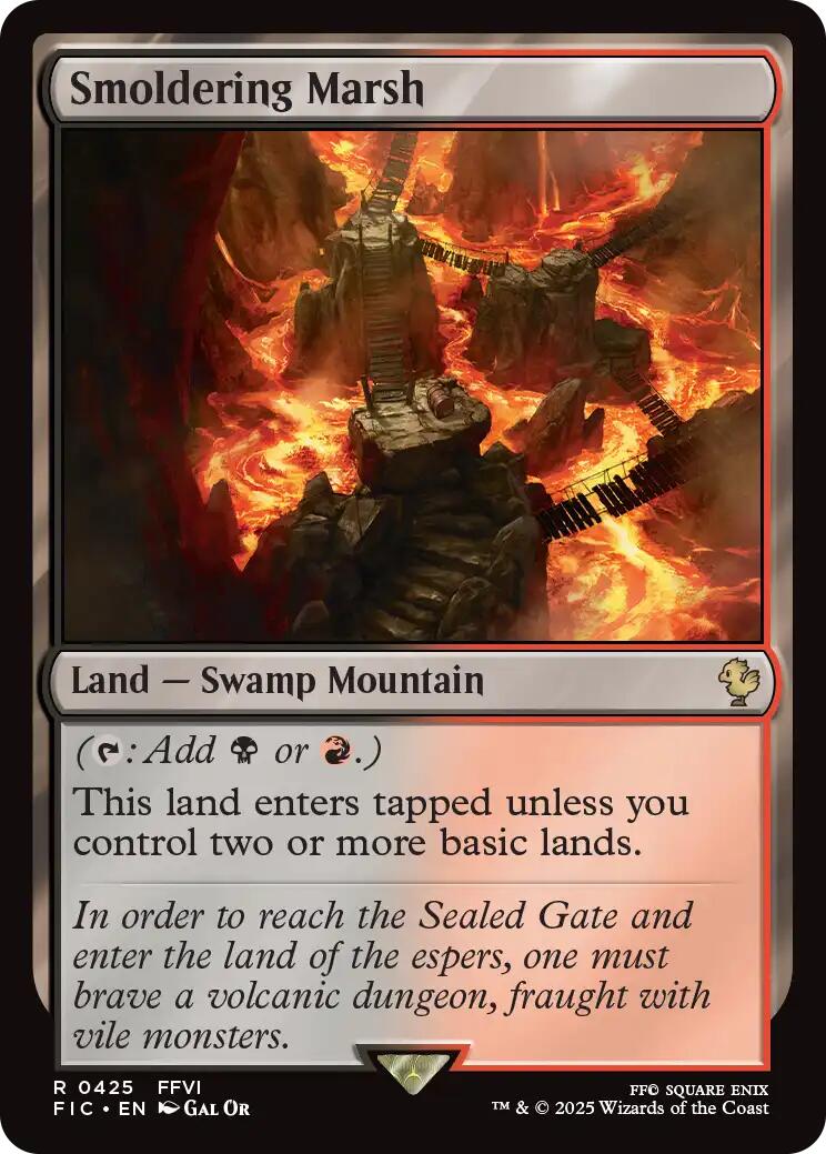 Smoldering Marsh (Surge Foil) [FINAL FANTASY Commander] | Exor Games Dartmouth