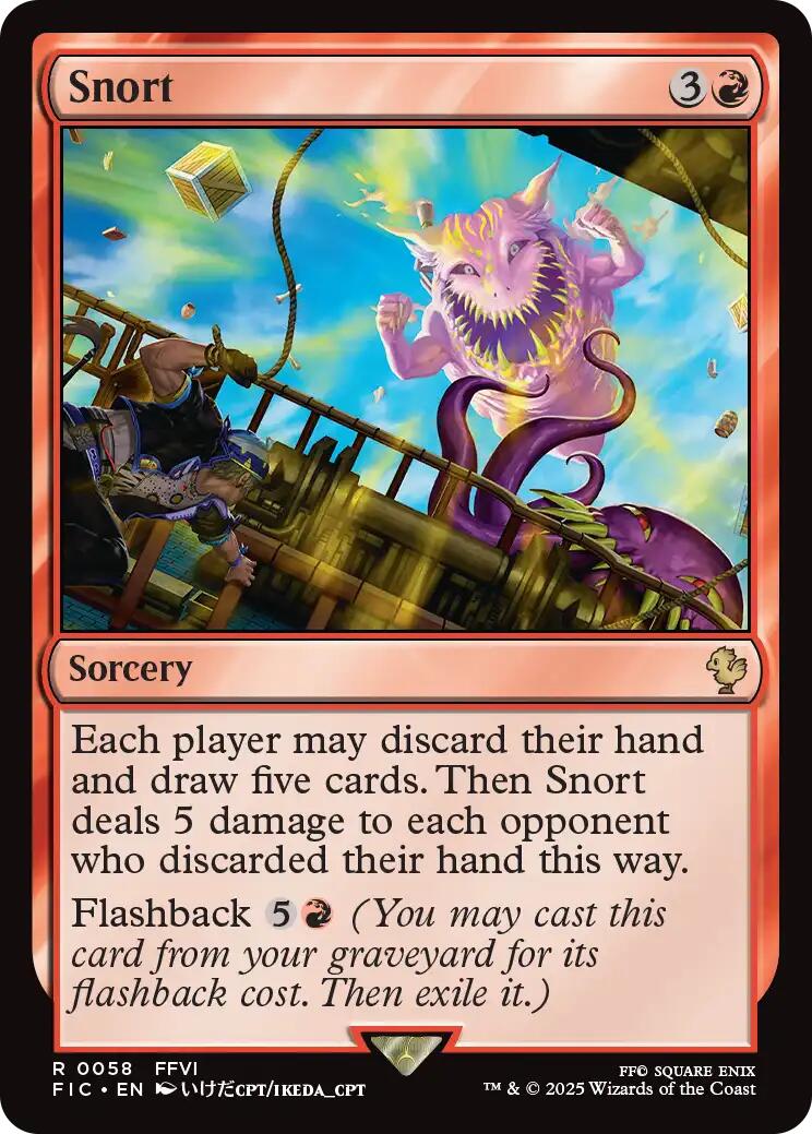 Snort (Surge Foil) [FINAL FANTASY Commander] | Exor Games Dartmouth