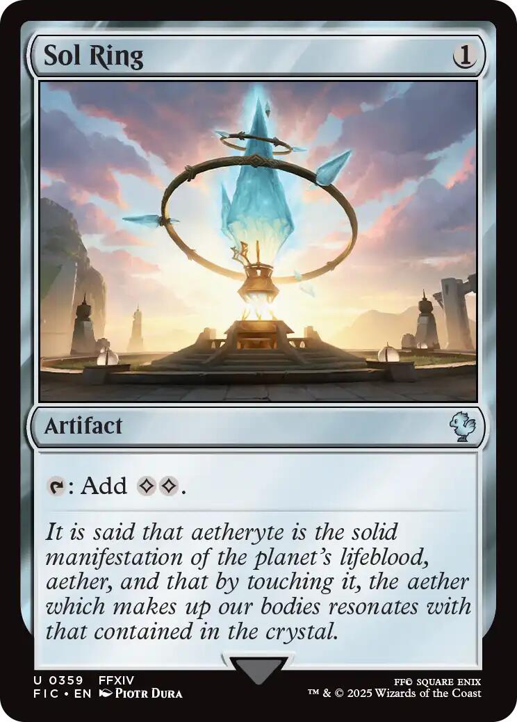 Sol Ring (0359) (Surge Foil) [FINAL FANTASY Commander] | Exor Games Dartmouth