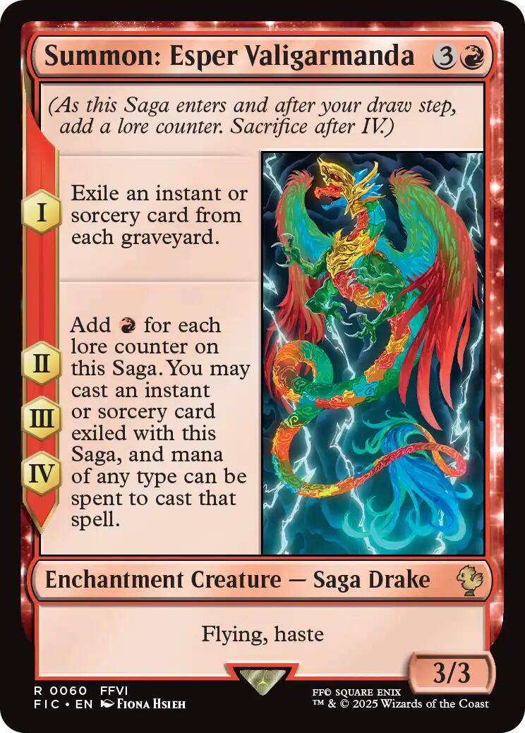 Summon: Esper Valigarmanda (Surge Foil) [FINAL FANTASY Commander] | Exor Games Dartmouth