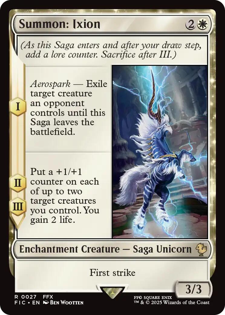 Summon: Ixion (Surge Foil) [FINAL FANTASY Commander] | Exor Games Dartmouth