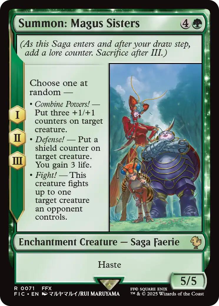 Summon: Magus Sisters (Surge Foil) [FINAL FANTASY Commander] | Exor Games Dartmouth