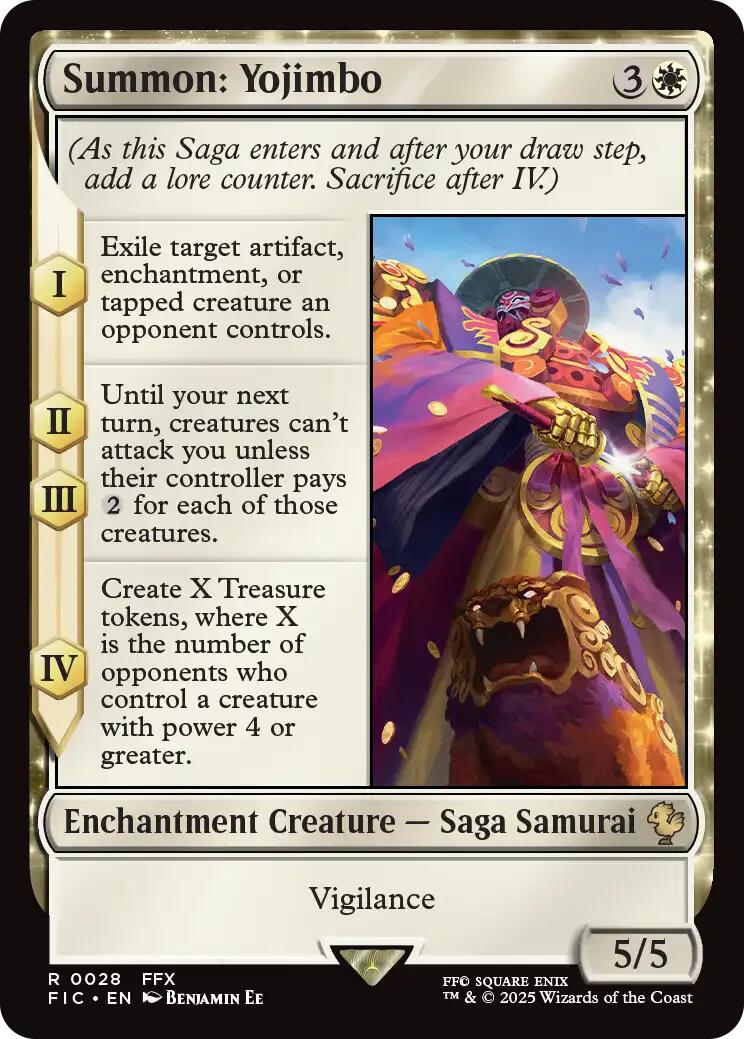 Summon: Yojimbo (Surge Foil) [FINAL FANTASY Commander] | Exor Games Dartmouth