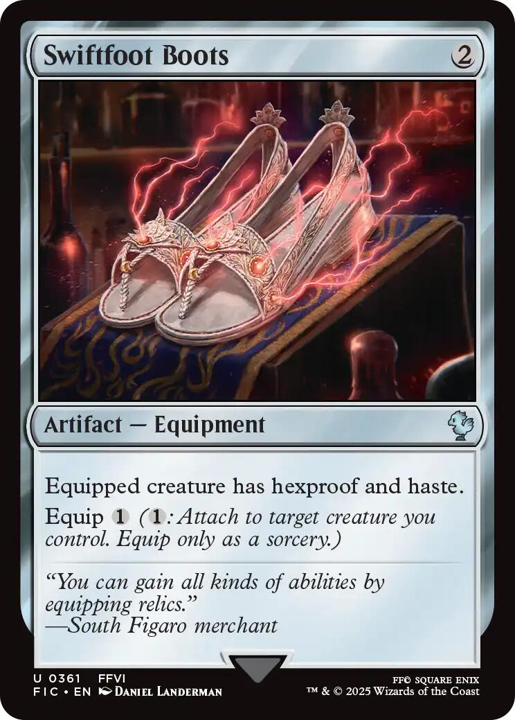 Swiftfoot Boots (Surge Foil) [FINAL FANTASY Commander] | Exor Games Dartmouth