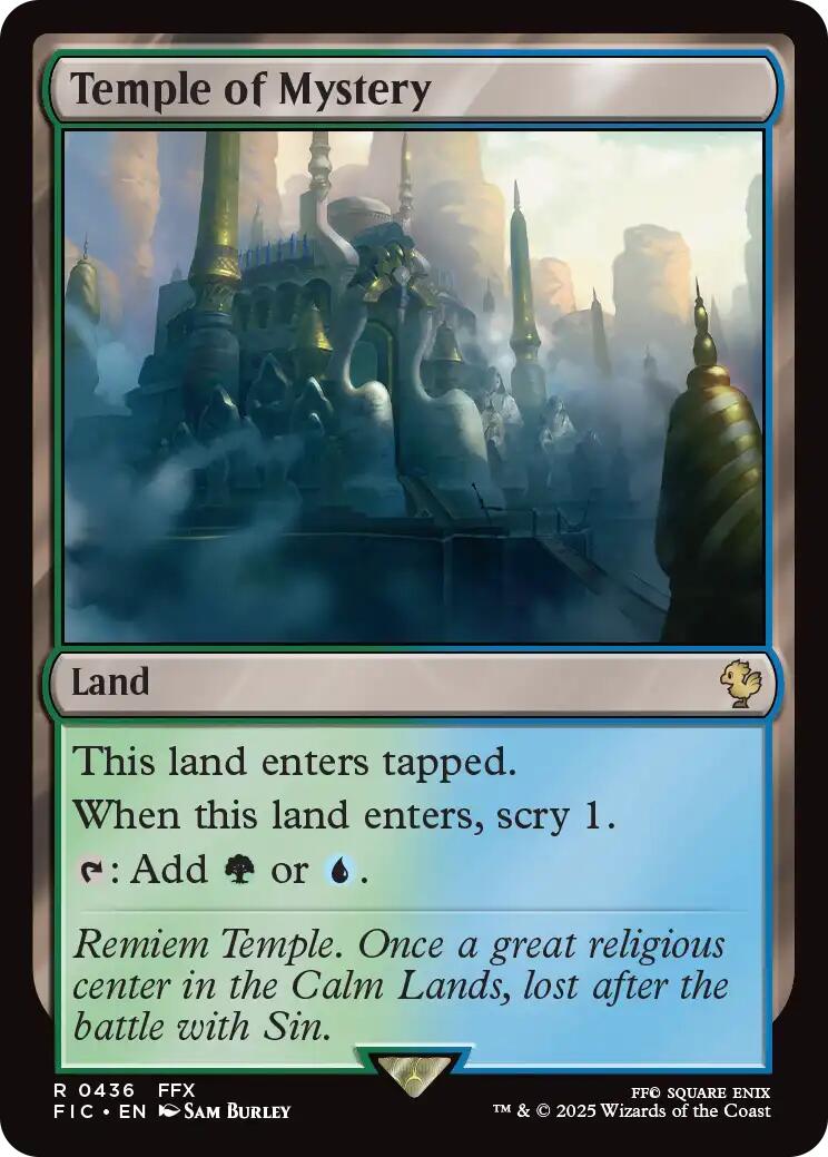 Temple of Mystery (Surge Foil) [FINAL FANTASY Commander] | Exor Games Dartmouth