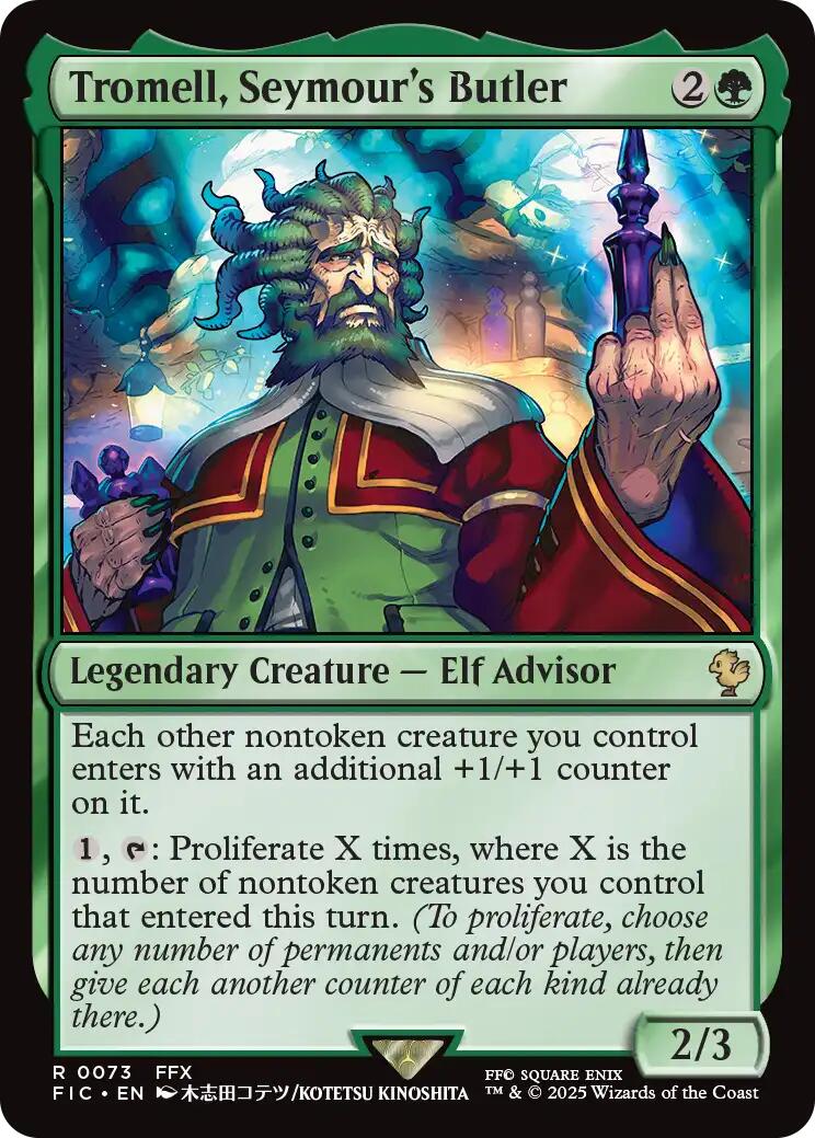 Tromell, Seymour's Butler (Surge Foil) [FINAL FANTASY Commander] | Exor Games Dartmouth