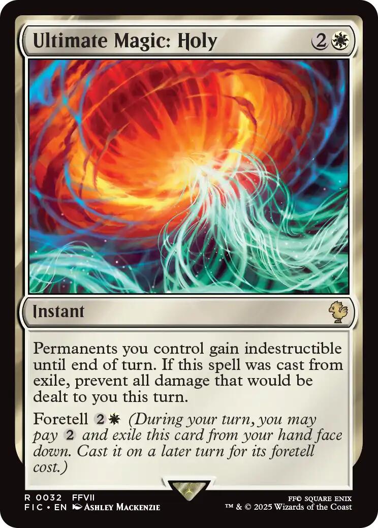 Ultimate Magic: Holy (Surge Foil) [FINAL FANTASY Commander] | Exor Games Dartmouth