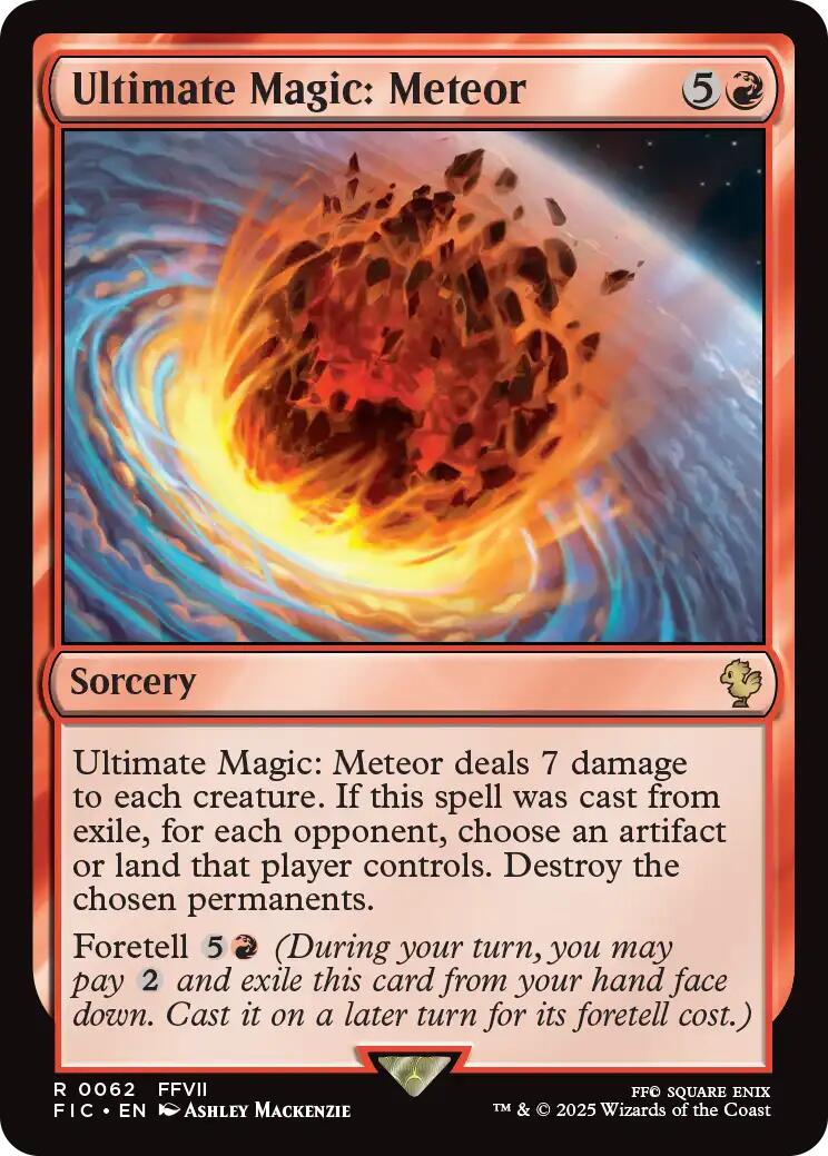 Ultimate Magic: Meteor (Surge Foil) [FINAL FANTASY Commander] | Exor Games Dartmouth