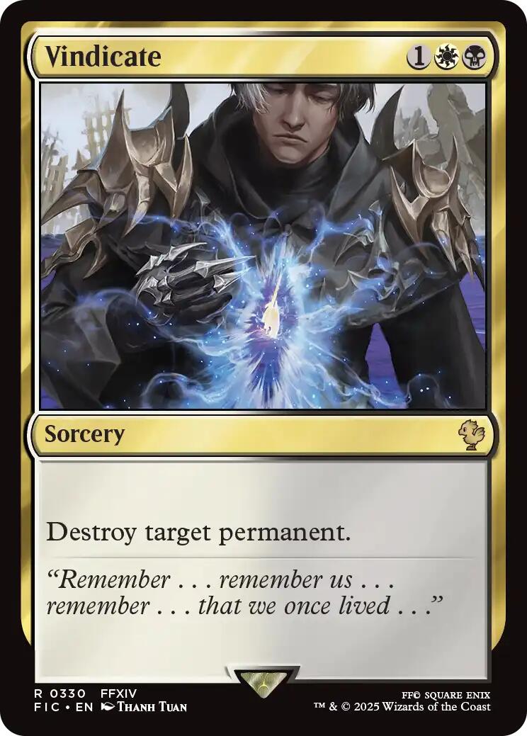 Vindicate (Surge Foil) [FINAL FANTASY Commander] | Exor Games Dartmouth