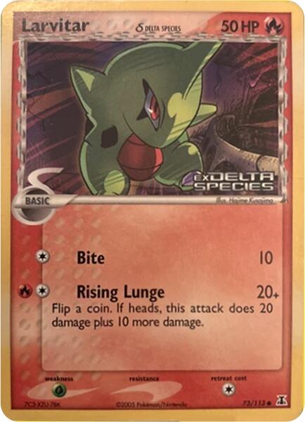 Larvitar (73/113) (Delta Species) (Stamped) [Miscellaneous Cards] | Exor Games Dartmouth