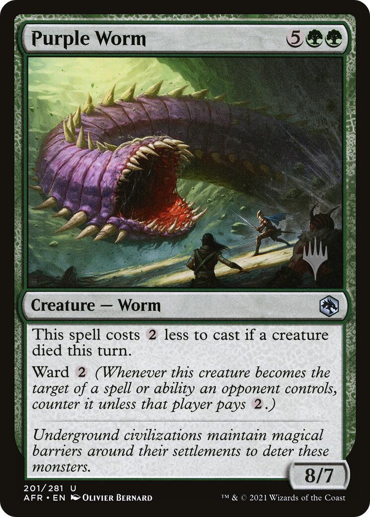 Purple Worm [Tarkir: Dragonstorm Promos] | Exor Games Dartmouth