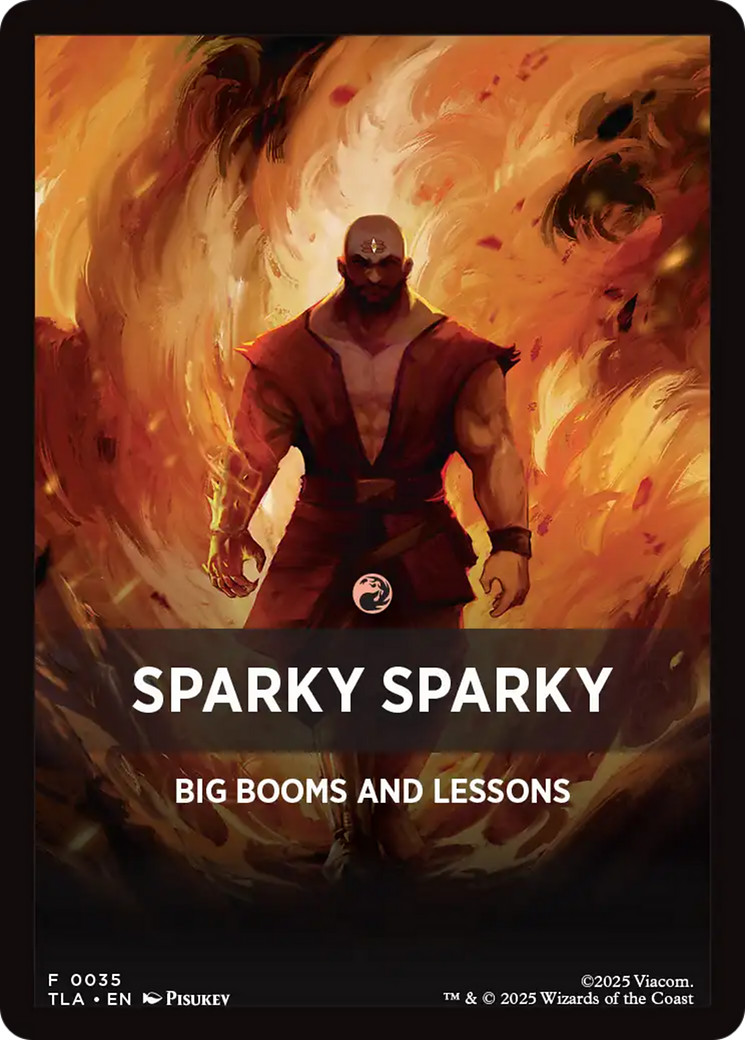 Sparky Sparky Theme Card [Avatar: The Last Airbender Tokens] | Exor Games Dartmouth