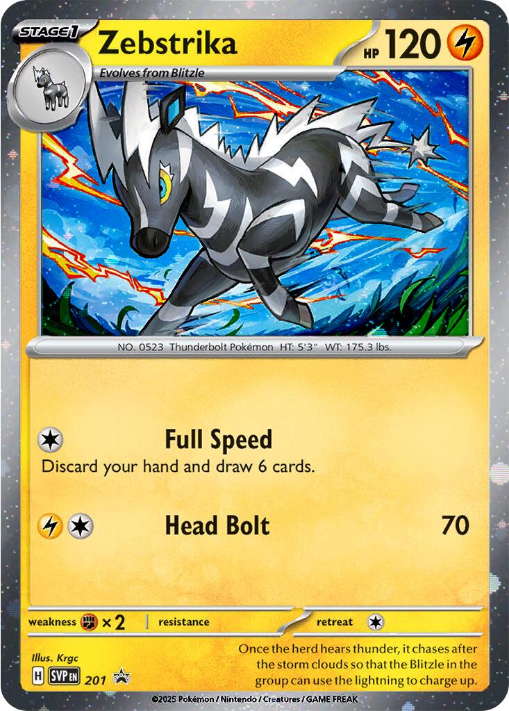 Zebstrika (201) (Cosmos Holo) [Scarlet & Violet: Black Star Promos] | Exor Games Dartmouth