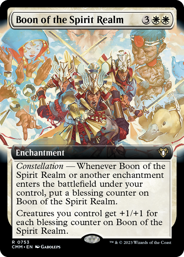 Boon of the Spirit Realm (Extended Art) [Commander Masters] | Exor Games Dartmouth
