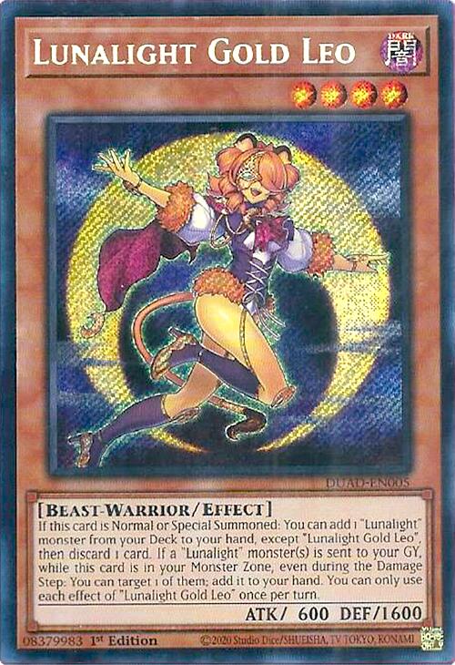 Lunalight Gold Leo [DUAD-EN005] Secret Rare | Exor Games Dartmouth