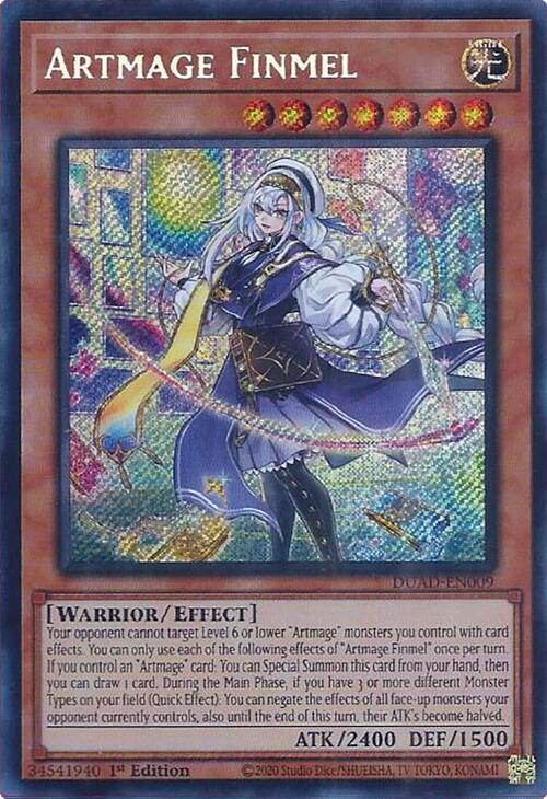 Artmage Finmel [DUAD-EN009] Secret Rare | Exor Games Dartmouth