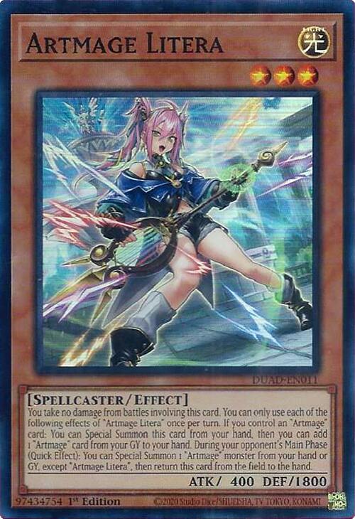 Artmage Litera [DUAD-EN011] Super Rare | Exor Games Dartmouth