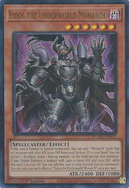 Eidos the Underworld Monarch [DUAD-EN017] Ultra Rare | Exor Games Dartmouth