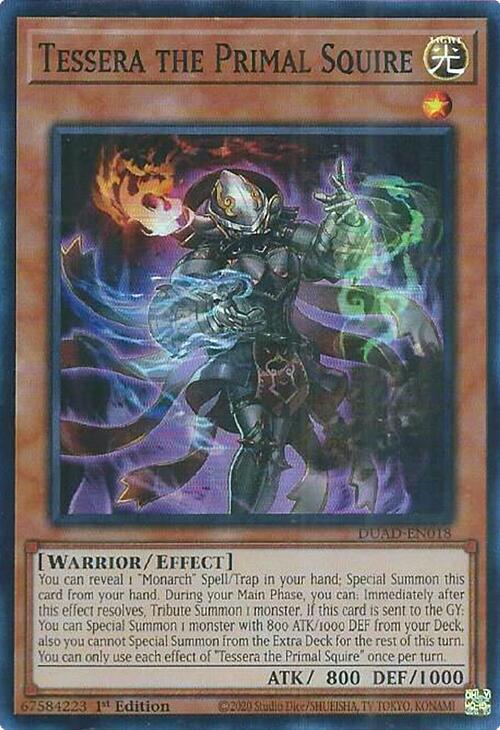 Tessera the Primal Squire [DUAD-EN018] Super Rare | Exor Games Dartmouth