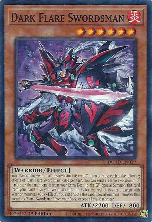 Dark Flare Swordsman [DUAD-EN019] Common | Exor Games Dartmouth