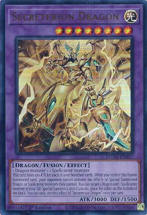 Secreterion Dragon [DUAD-EN037] Ultra Rare | Exor Games Dartmouth