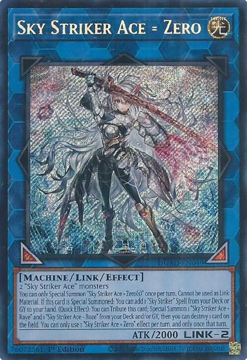 Sky Striker Ace = Zero [DUAD-EN049] Secret Rare | Exor Games Dartmouth