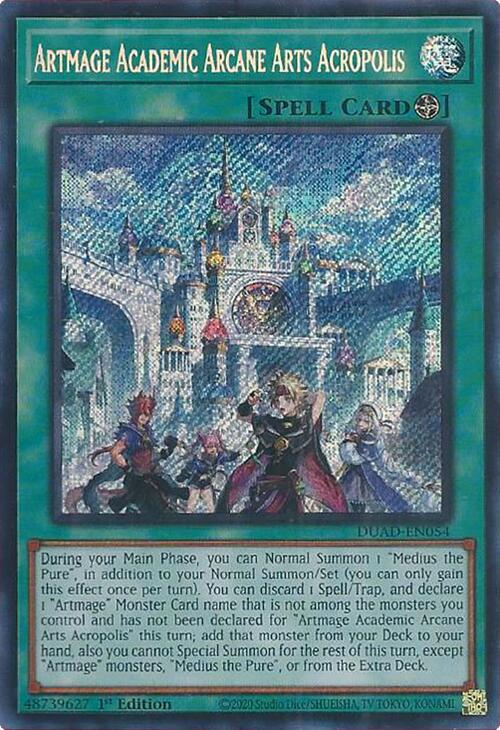 Artmage Academic Arcane Arts Acropolis [DUAD-EN054] Secret Rare | Exor Games Dartmouth
