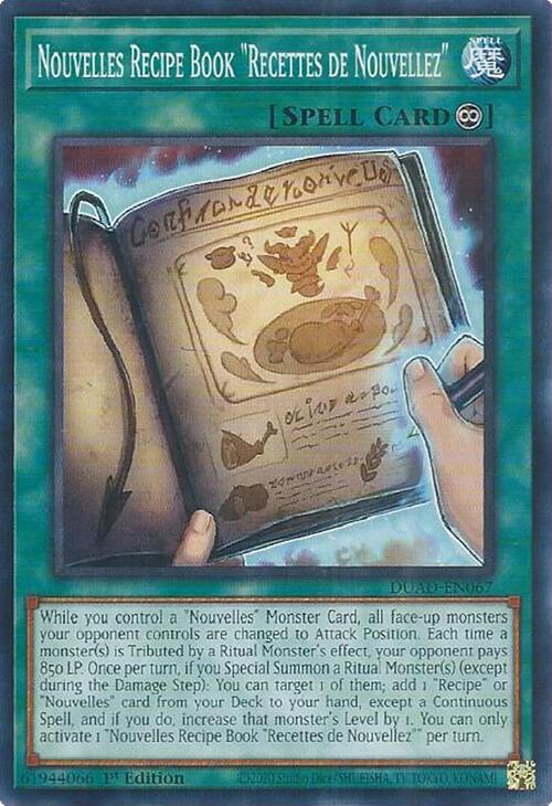 Nouvelles Recipe Book "Recettes de Nouvellez" [DUAD-EN067] Common | Exor Games Dartmouth