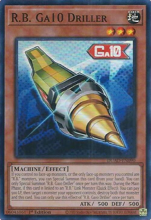 R.B. Ga10 Driller [DUAD-EN090] Super Rare | Exor Games Dartmouth