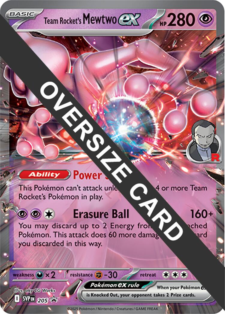 Team Rocket's Mewtwo ex (205) (Jumbo Card) [Scarlet & Violet: Black Star Promos] | Exor Games Dartmouth