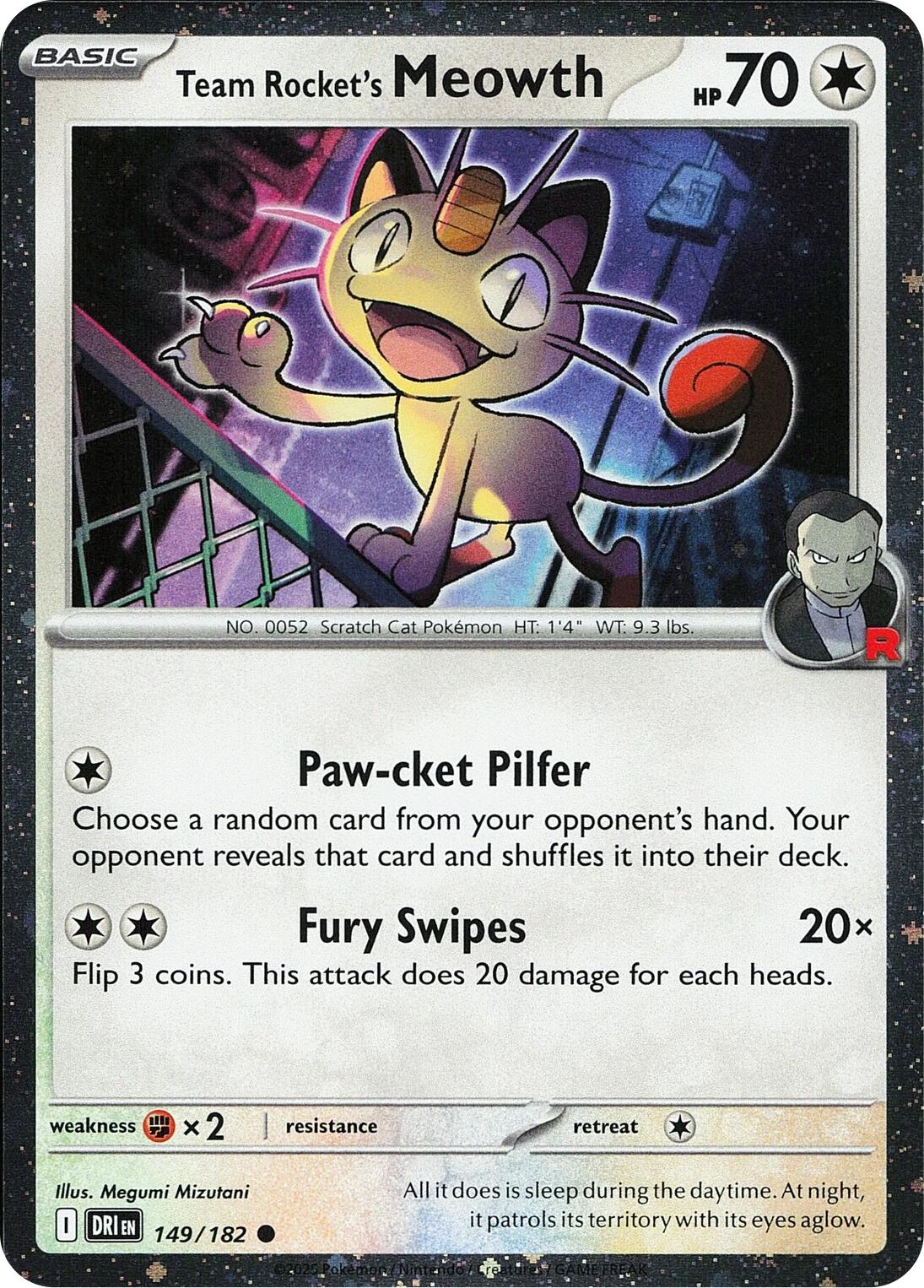 Team Rocket's Meowth (149/182) (Cosmos Holo) [Miscellaneous Cards] | Exor Games Dartmouth